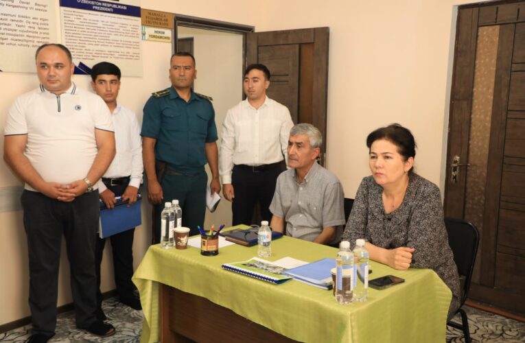 Shahar hokimi “Go‘zalkent” mahallasida bo‘ldi