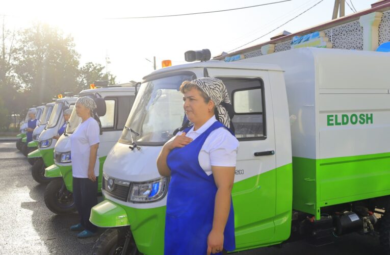 ШАҲРИМИЗДА МОТОРОЛЛЕРЛАРДА ЧИҚИНДИ ТАШИШ ЙЎЛГА ҚЎЙИЛДИ