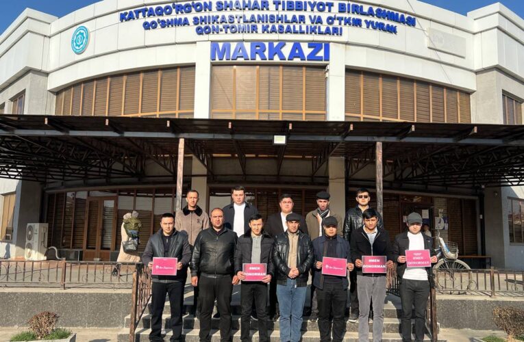 Kattaqo’rg’on shaharda “Men-donorman” xayriya qon quyish aksiyasi o’tkazildi.