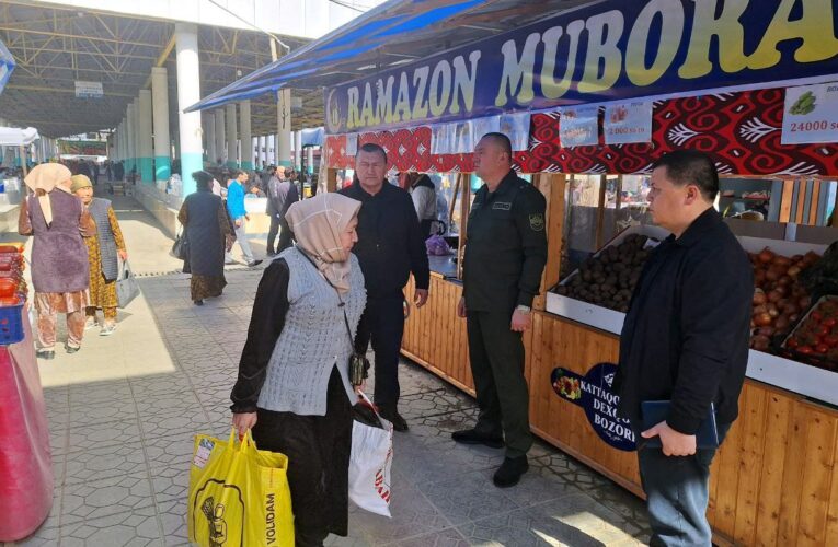 Bozorlarda qonuniylik va soliq intizomini ta’minlash yuzasidan o‘rganish olib borildi