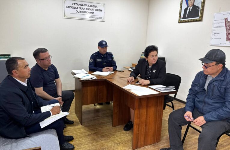 Shahar hokimi “G‘arb machit” mahallasida amaliy o‘rganish olib bordi